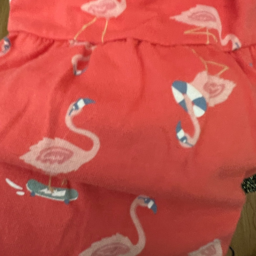 Cat & Jack Girls Flamingo Sundress - Size M (7/8) - Picture 4 of 5